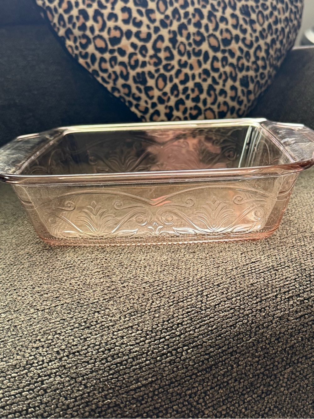 Anchor Hocking Laruel Embossed Rosewater Baking Dish